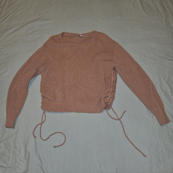Warm & Cozy Sweaters - Warm & Cozy Lifestyle Waffle Knit Sweater Shirt – Size M #011